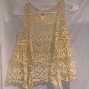 Lace women’s cream vest